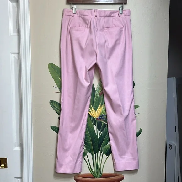 BANANA REPUBLIC Ryan Fit Ankle Crop Pant Pastel Pink Woman’s Trousers Size 4 - Picture 4 of 9